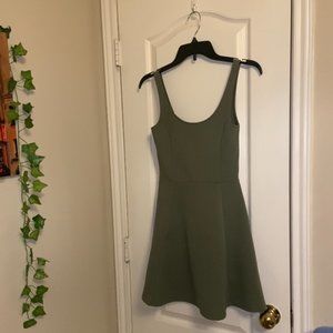Divided H&M Green Fit and Flare Dress, Size 2